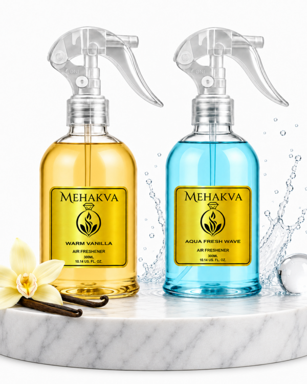 (Pack of 2) Warm Vanilla and Aqua Fresh Wave - Air Freshener (2 x 300ML)